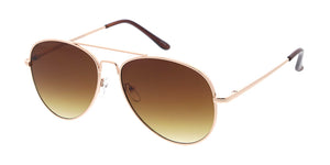 4004MH Unisex Standard Metal Aviator w/ Flat Lens