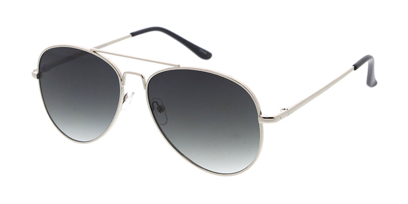 4004MH Unisex Standard Metal Aviator w/ Flat Lens