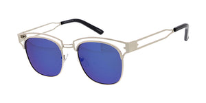 4020RV Unisex Metal Medium Cut Out Clubber Frame w/ Color Mirror Lens