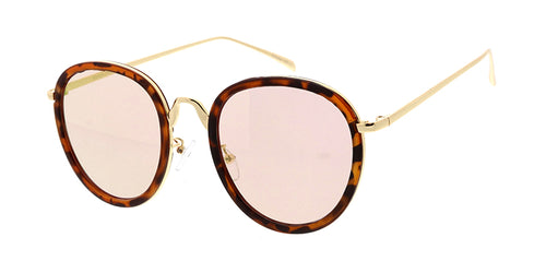 4028RV Unisex Combo Medium Round Frame w/ Color Mirror Lens