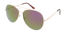 4102RV/MH Unisex Oversized Metal Aviator w/ Color Mirror Lens