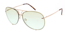 4165COL Unisex Retro Metal Aviator w/ Two Tone Lens