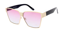 4205COL Women's Metal Oversized Square Frame w/ Two Tone Color Lens