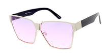 4205COL Women's Metal Oversized Square Frame w/ Two Tone Color Lens