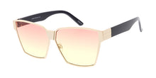 4205COL Women's Metal Oversized Square Frame w/ Two Tone Color Lens