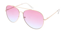 4261COL/MH Women's Metal Oversized Aviator w/ Two Tone Lens