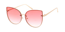 4268 Women's Metal Large Rimless Cat Eye Frame