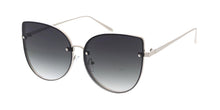 4268 Women's Metal Large Rimless Cat Eye Frame