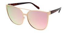 4275RV Women's Metal Oversized Cat Eye Frame w/ Color Mirror Lens