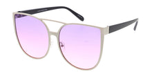 4276COL Women's Metal Oversized Cat Eye Frame w/ Two Tone Lens
