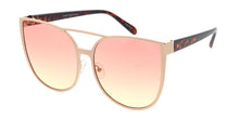 4276COL Women's Metal Oversized Cat Eye Frame w/ Two Tone Lens