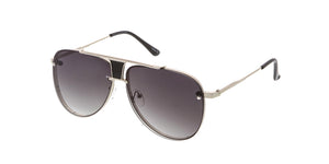 4281 Unisex Large Metal Rimless Aviator