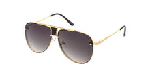 4281 Unisex Large Metal Rimless Aviator
