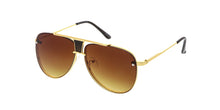 4281 Unisex Large Metal Rimless Aviator