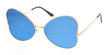 4311RV Women's Metal Large Butterfly Wire Frame w/ Color Mirror Lens