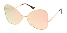 4311RV Women's Metal Large Butterfly Wire Frame w/ Color Mirror Lens