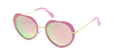 4316REV Women's Metal Heart Frame w/ Spectrum Color Mirror Lens
