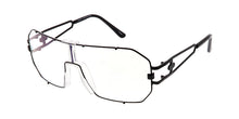 4322CLR Unisex Retro Metal Shield Blue Light Filtering Clear Lens Computer Glasses