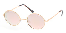 4436RV Unisex Metal Small Vintage Inspired Hipster Oval Wire Frame w/ Color Mirror Lens