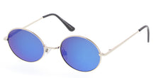 4436RV Unisex Metal Small Vintage Inspired Hipster Oval Wire Frame w/ Color Mirror Lens