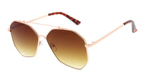 4510 Unisex Metal Large Geometric Aviator