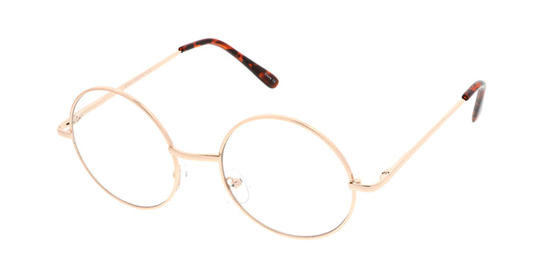 4550CLR Unisex Metal Round Clear lens