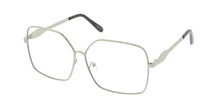 4566CLR Women's Metal Oversized Rectangular Blue Light Filtering Clear Lens Computer Glasses