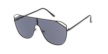 4571 Women's Metal Large Rectangular Shield Frame