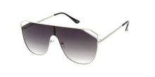 4571 Women's Metal Large Rectangular Shield Frame