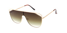 4571 Women's Metal Large Rectangular Shield Frame