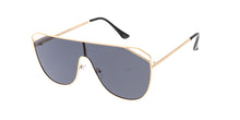 4571 Women's Metal Large Rectangular Shield Frame