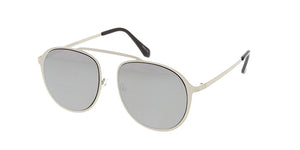 4582RV Unisex Metal Single Bridge Frame w/ Color Mirror Lens