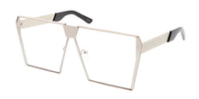 4591CLR Unisex Metal Oversize Square Clear Lens