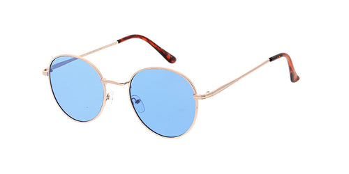 4595COL Unisex Classic Metal Round Frame w/ Color Lens