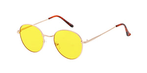 4595COL Unisex Classic Metal Round Frame w/ Color Lens