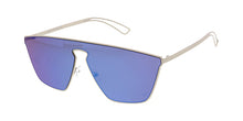 4632RV Unisex Futuristic Metal Shield w/ Color Mirror Lens