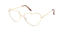 4643HRT/CLR Women's Metal Heart Frame Clear Lens