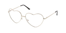 4643HRT/CLR Women's Metal Heart Frame Clear Lens