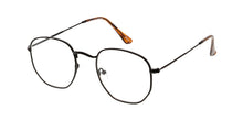 4673CLR Unisex Classic Metal Rounded Square Small Frame w/ Clear Lens