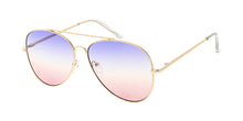 4691COL/MH Women's Metal Large Aviator w/ Tri Color Lens