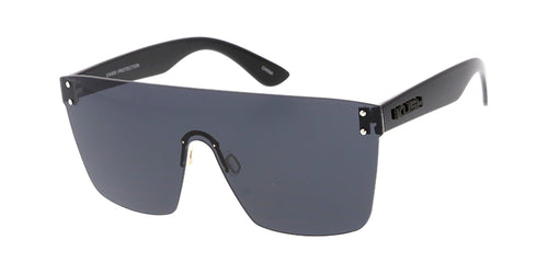 4712KSH KUSH Metal Large Rimless Flat Top Shield
