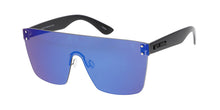 4713KSH/RV KUSH Metal Large Rimless Flat Top Shield w/ Color Mirror Lens