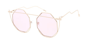4737 Women's Metal Large Octagonal Wire Frame
