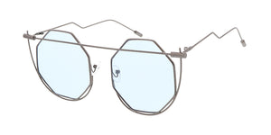 4737 Women's Metal Large Octagonal Wire Frame