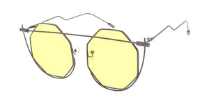 4737 Women's Metal Large Octagonal Wire Frame