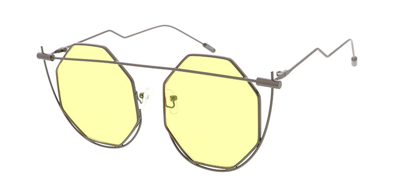 4737 Women's Metal Large Octagonal Wire Frame