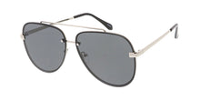 4768 Unisex Metal Large Rimless Aviator