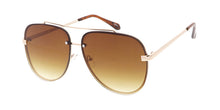 4768 Unisex Metal Large Rimless Aviator