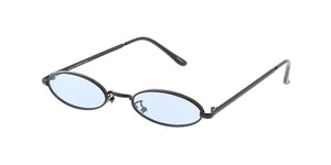 4794COL Unisex Metal Retro 90s Small Oval Frame w/ Color Lens