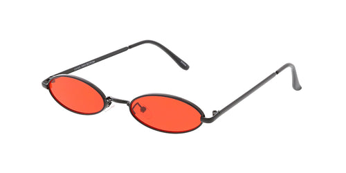 4794COL Unisex Metal Retro 90s Small Oval Frame w/ Color Lens